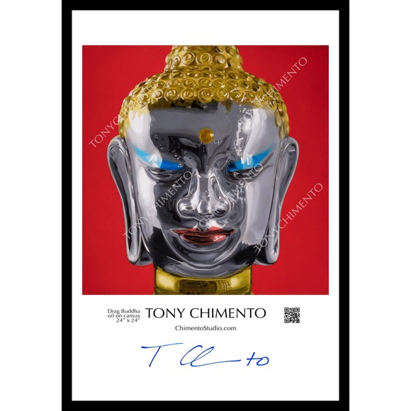 Drag Buddha by Tony Chimento Signed Art Poster 13"x19" - Picture 1 of 1